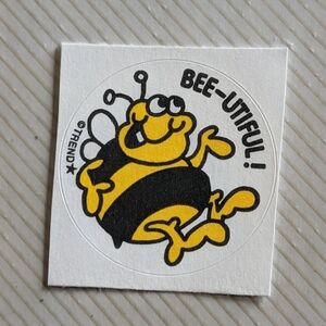 10/$25 Honey "Bee-utiful" Scratch & Sniff Retro Sticker